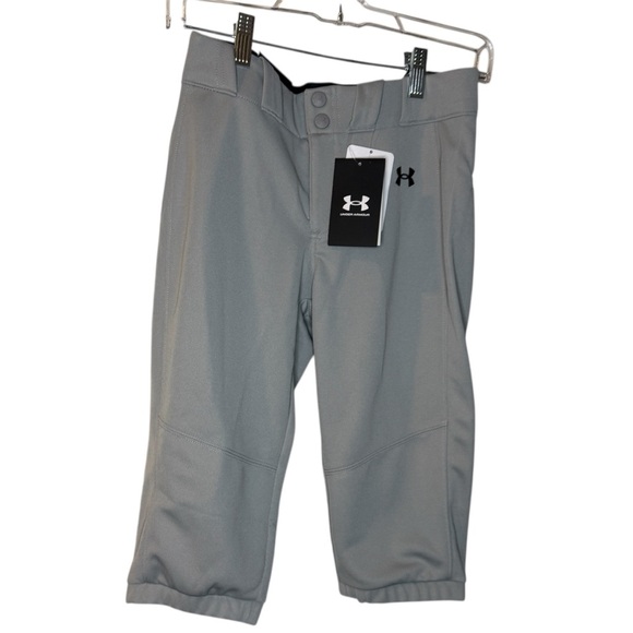 Under Armour Girls Grey Softball Pants - Picture 1 of 7